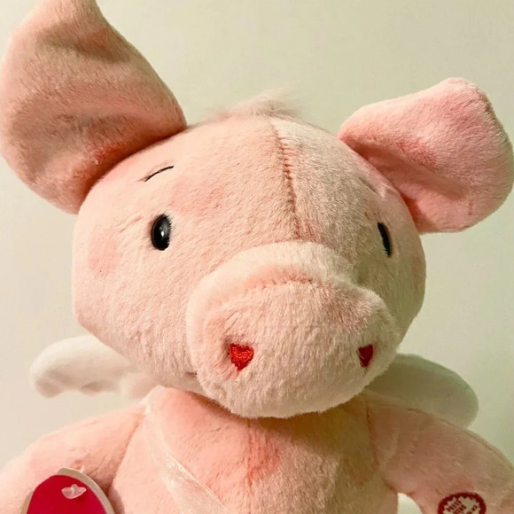 2014 Hallmark Cupid Shuffle Plush Pig Sound Motion 12 Inch Valentine Animated - Picture 2 of 15